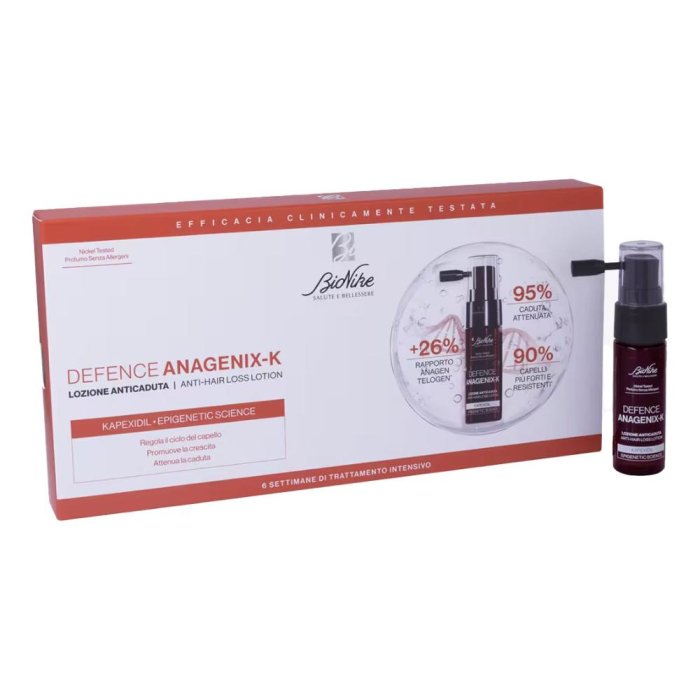 Defence Anagenix k Lozione Anti Caduta 6 Flaconcini 15 ml