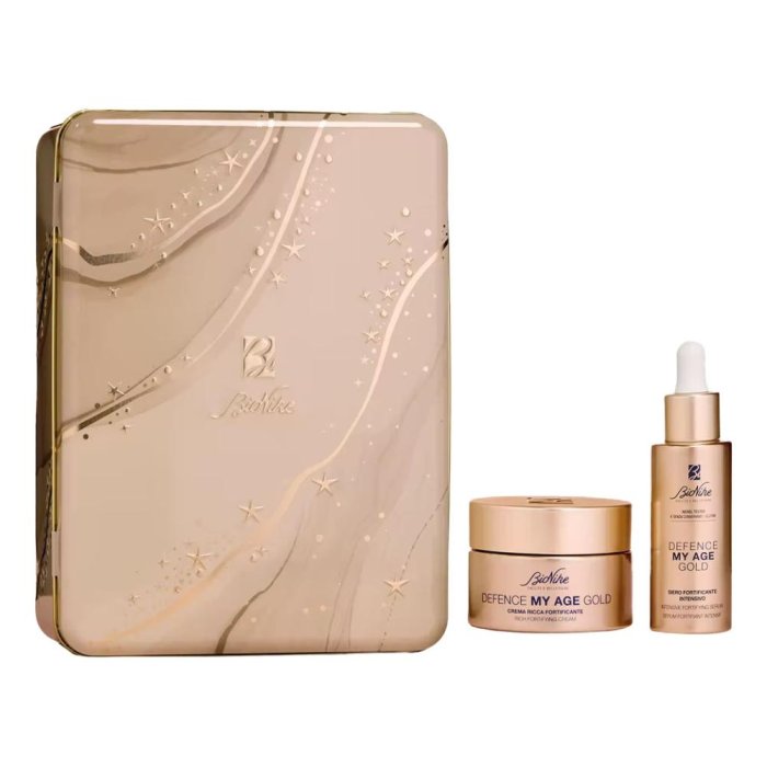 Bionike Cofanetto Regalo Defence My Age Gold Siero Fortificante Intensivo 30 ml + Crema Ricca Fortificante 50 ml