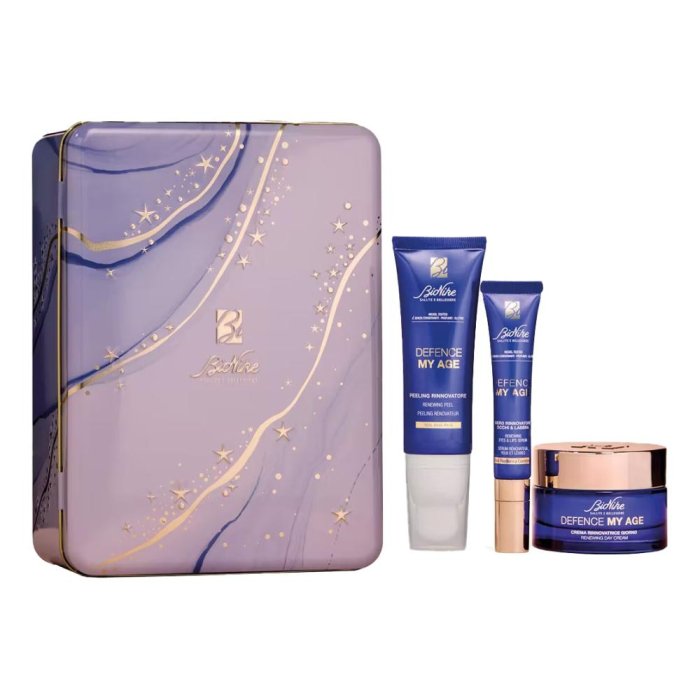 Bionike Cofanetto Regalo Defence My Age Peeling 50 ml + Crema Giorno 50 ml + Siero Occhi e Labbra 15ml