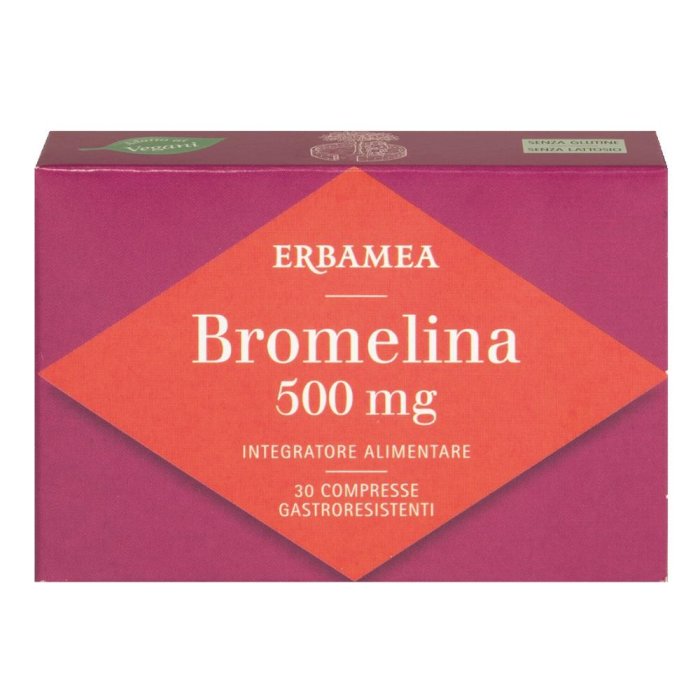 Bromelina 500 mg da Ananas Integratore Alimentare 30 Compresse – Drenante, Antinfiammatorio Naturale e Supporto alla Digestione