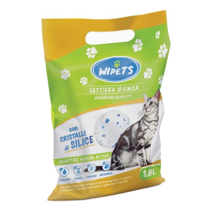 Lettiera igienica per gatti Wipets 3,8 litri Big Box ultra assorbente e anti odore