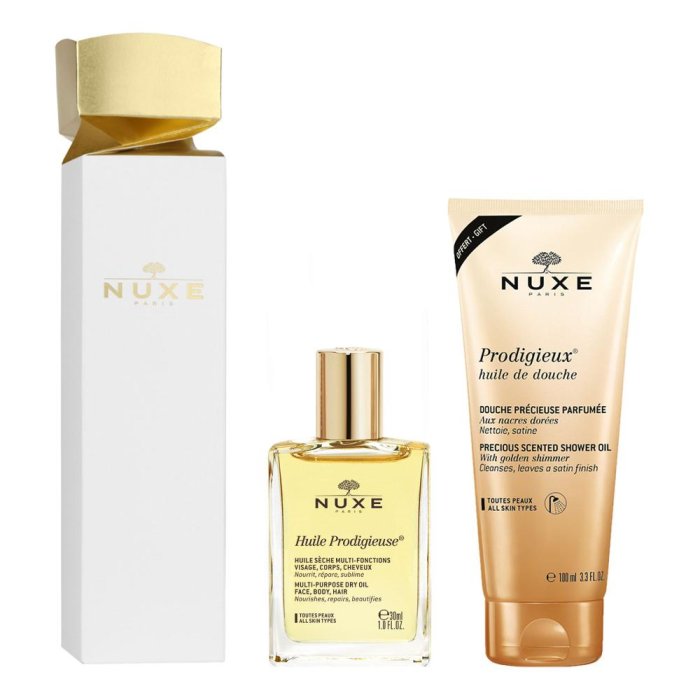 Nuxe Cracker Huile Prodigieuse Classico 30 Ml + Doccia Prodigieux Scented Shower Gel 100 Ml