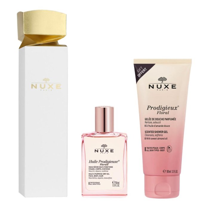 Nuxe Cracker Huile Prodigieuse Florale 30 Ml + Doccia Prodigieux Floral Scented Shower Gel 100 Ml
