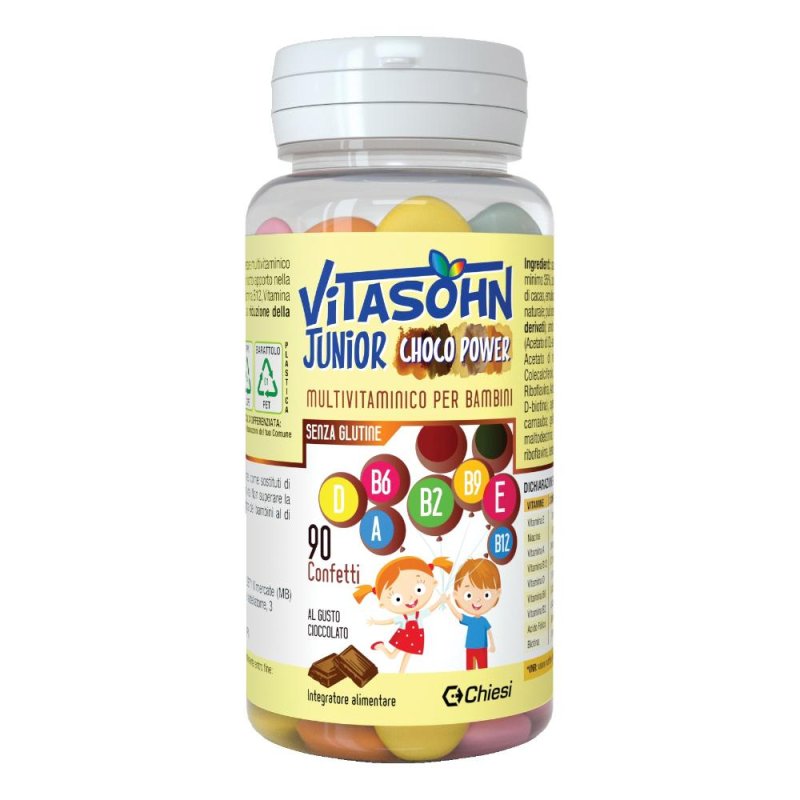 Vitashon Junior Choco Power Integratore Multivitaminico 90 Confetti