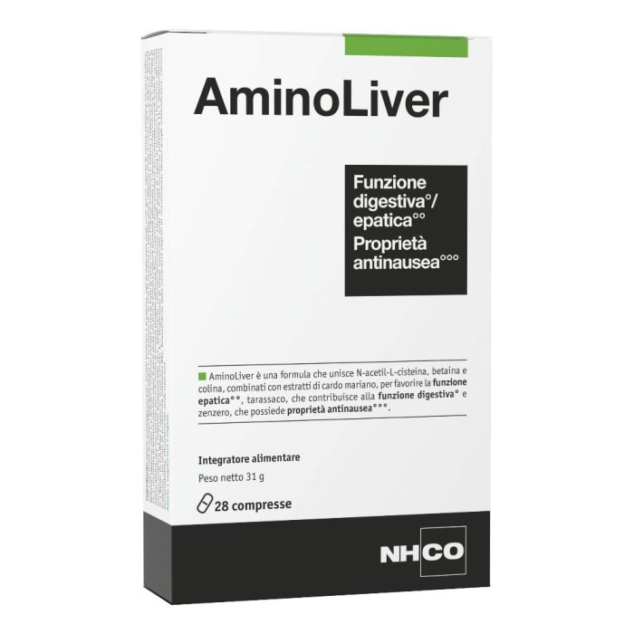 Nhco Aminoliver 28 compresse - integratore per supporto epatico
