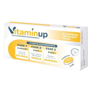 Vitaminup Integratore Multivitaminico per Energia e Stanchezza Fisica e Mentale 30 Compresse