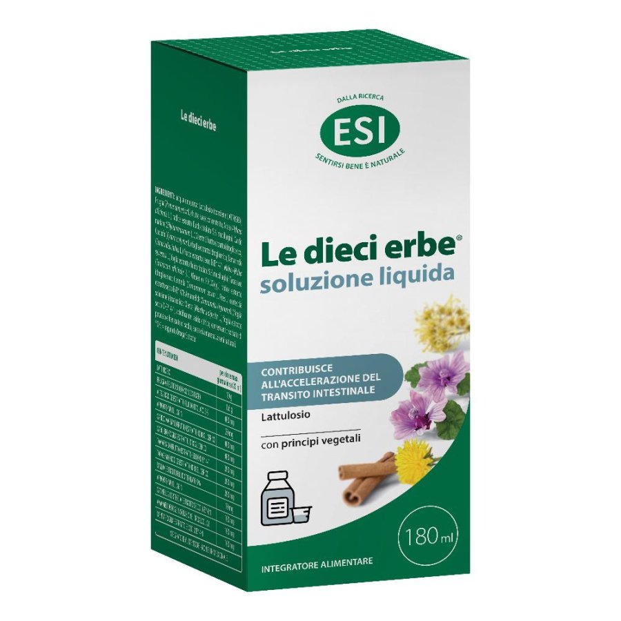 ESI Le Dieci Erbe Soluzione Liquida – Regolarità intestinale naturale  180 ml