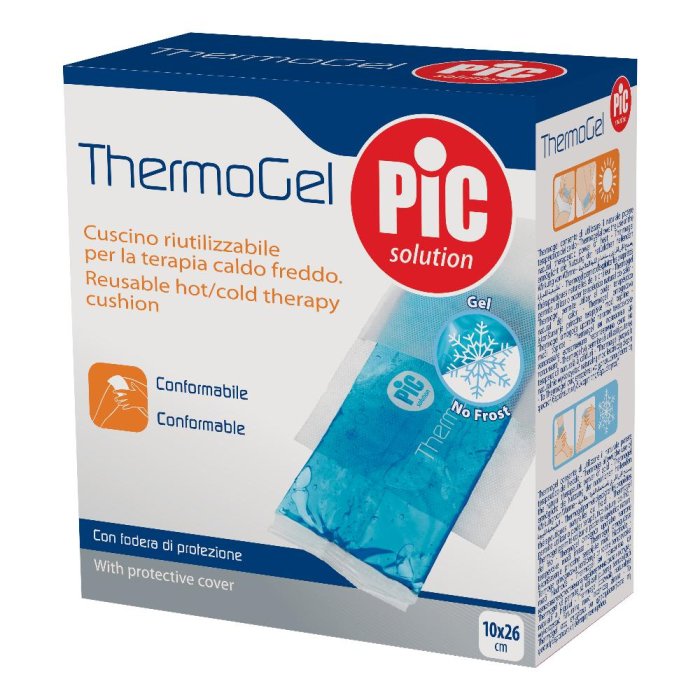 Pic ThermoGel Cuscino Ginocchio Riutilizzabile per la Terapia Caldo/Freddo Misura 17x 30 cm 1 Pezzo