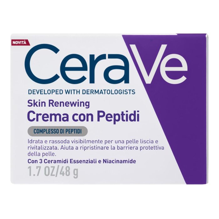 CeraVe Skin Renewing Crema Viso Rigenerante Idratante Anti-Età per Tutti i Tipi di Pelle