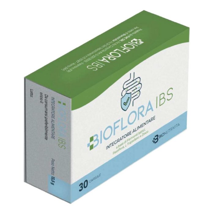 Bioflora IBS 30 cps Integratore Probiotico per Sindrome dell’Intestino Irritabile e Benessere della Flora Intestinale