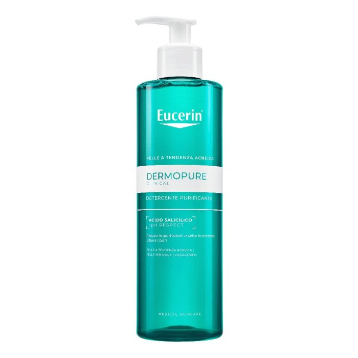 Eucerin Detergente Purificante 400 ml – detergente viso per pelle grassa e a tendenza acneica