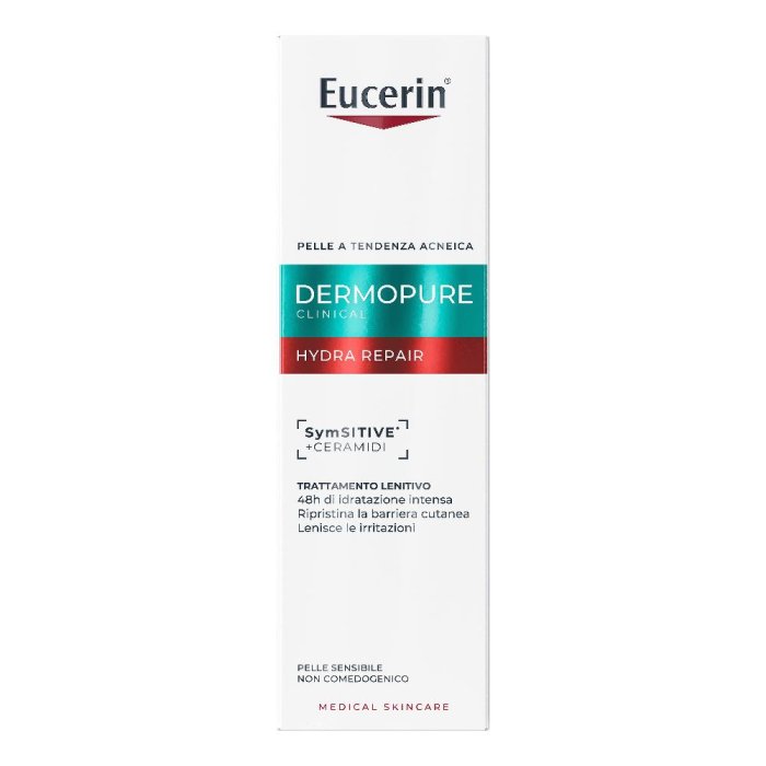 Eucerin DermoPure – Trattamento Idratante Lenitivo per Pelle Acneica  40 ml