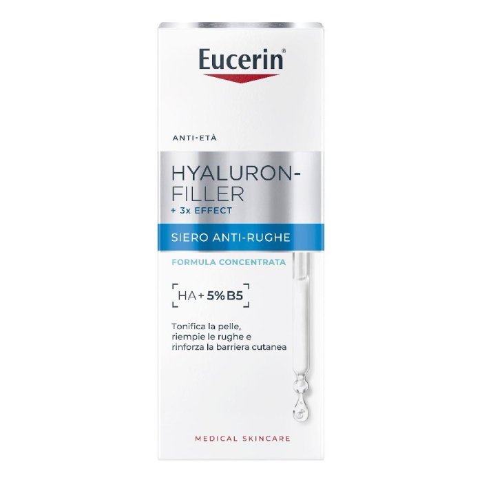 Eucerin Hyaluron Filler - +3x Effect Siero Anti-Rughe Formula Concentrata 30 ml