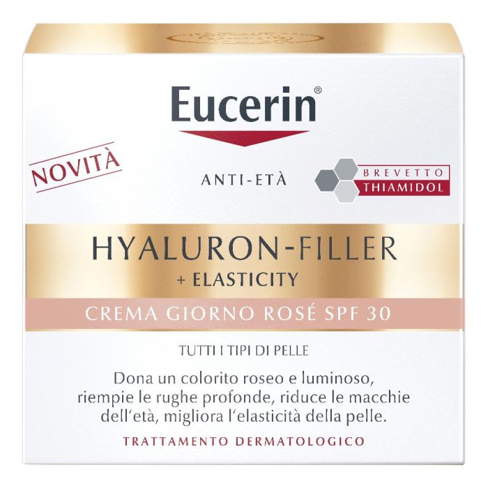 Eucerin Hyaluron Filler + Elasticity - Crema Rosé Anti Età Giorno SPF30 Refill 50 ml