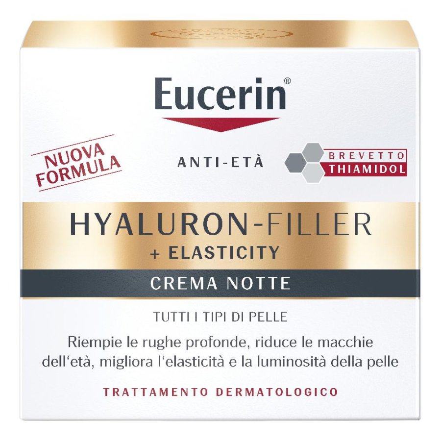 Eucerin Hyaluron-Filler + Elasticity Crema Notte Ricarica 50ml