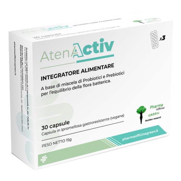 Atenactiv 30 cps Integratore Alimentare per Memoria, Concentrazione e Performance Mentale