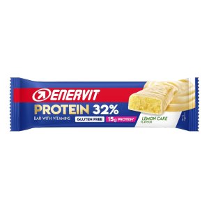 Enervit Sport Bar Proteica 32% Gusto Limone – Barretta Proteica ad Alto Contenuto di Proteine per Sportivi