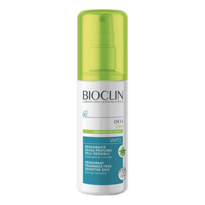 Bioclin Deo 24h Vapo Deodorante Senza Profumo 100 ml Spray Delicato per Pelle Sensibile