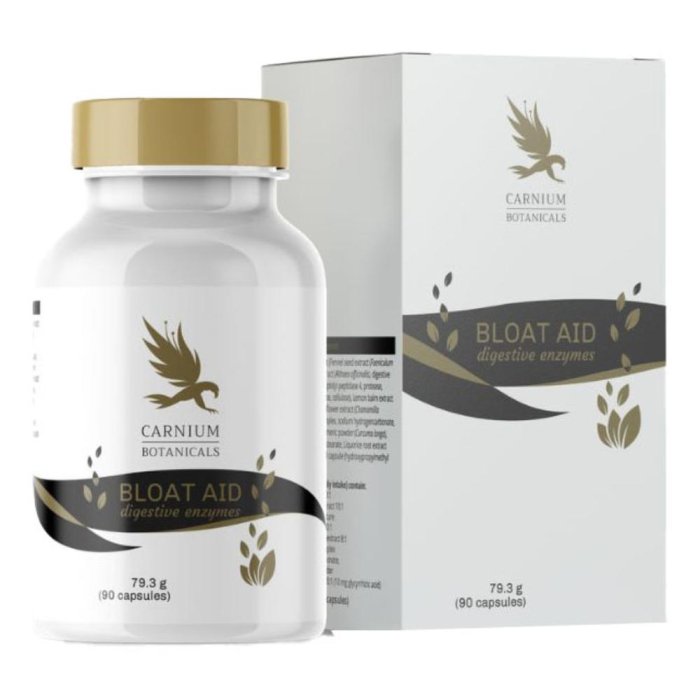 Carnium Bot Bloat Aid 90 capsule - integratore con estratti vegetali per gonfiore addominale
