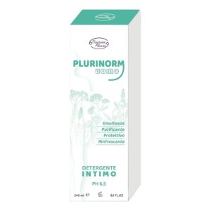 Plurinorm Uomo Detergente Intimo Delicato per Igiene Intima Maschile 240 ml