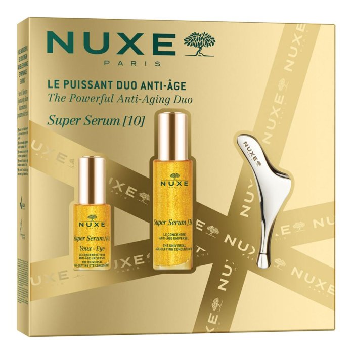 Nuxe Cofanetto Super Serum [10] Il Potente Duo Anti Età Siero Concentrato 30 ml + Contorno Occhi 15ml