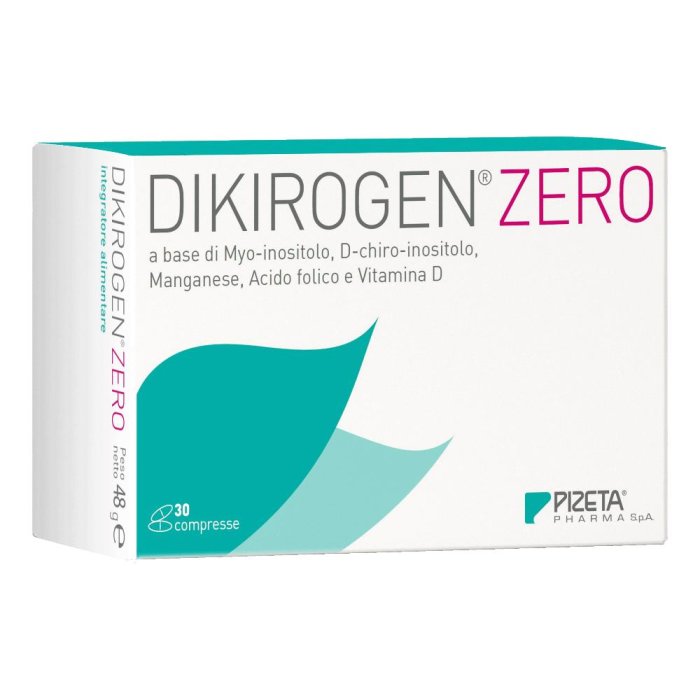 Dikirogen Zero 30 Compresse Integratore Alimentare per Ovaio Policistico e Supporto del Metabolismo di Glucosio e Insulina