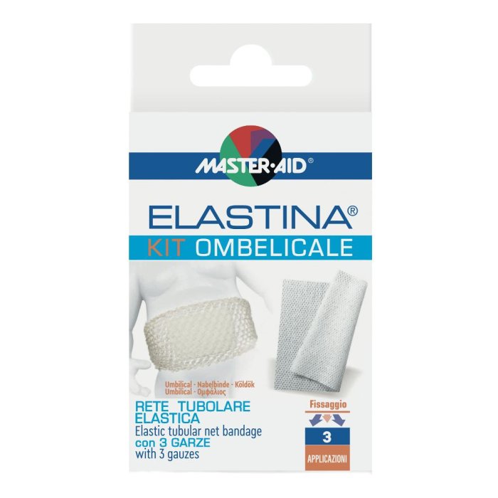 M-Aid Elastina kit ombelicale - set per medicazione e protezione dellâ€™ombelico del neonato