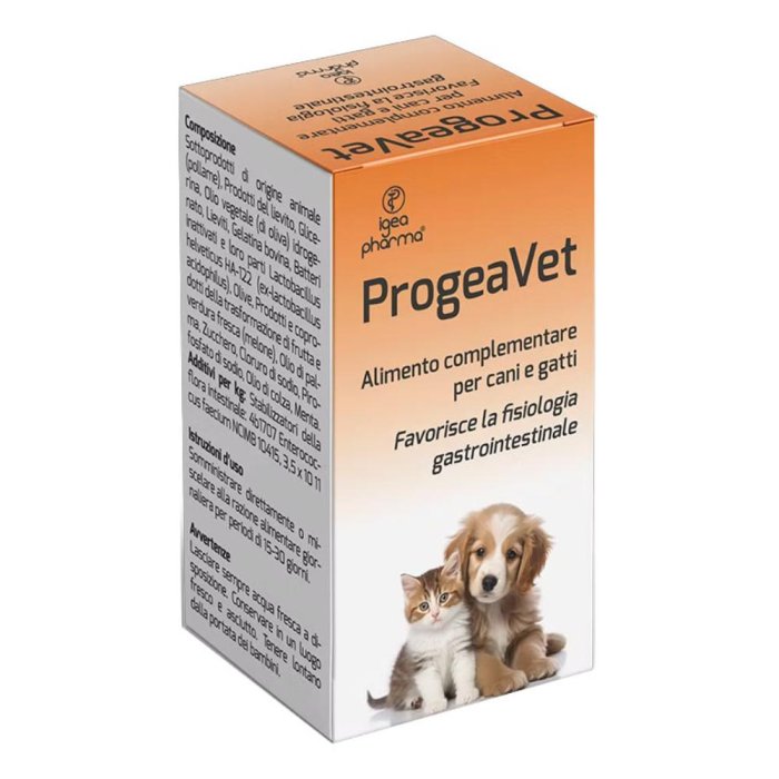 Progeavet 30 Compresse Integratore Veterinario per Cani e Gatti per la Salute Intestinale