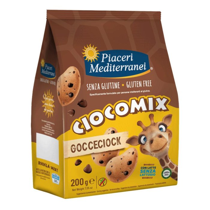 Piaceri Mediterranei Ciocomix gocce cioccolato - biscotti senza glutine con gocce di cioccolato