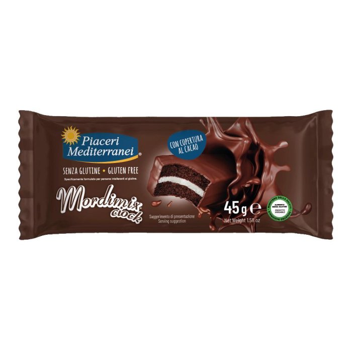 Piaceri Mediterranei Mordimix cioccolato 45 g - snack senza glutine ricoperto di cioccolato