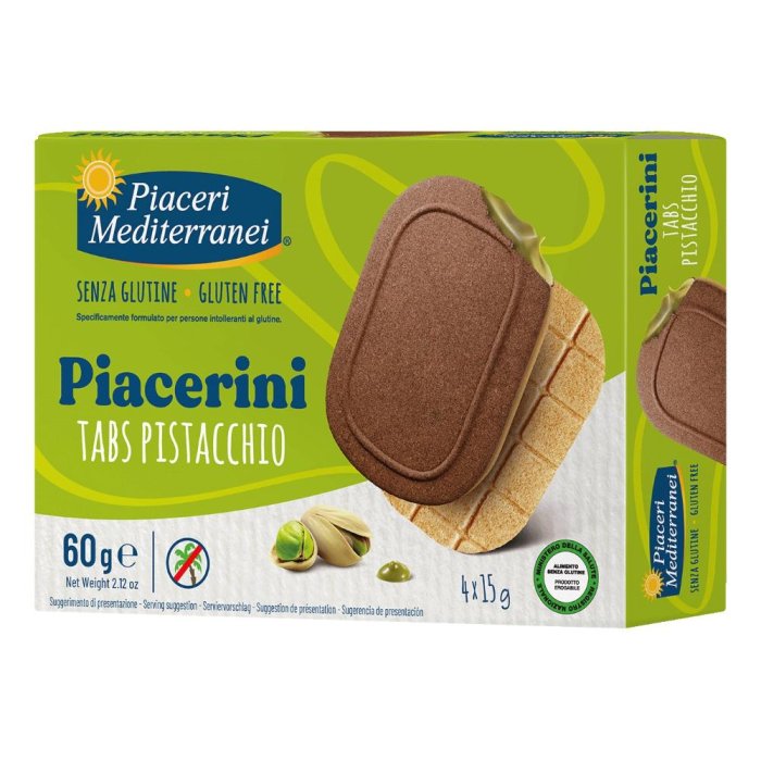 Piaceri Mediterranei Piacerin Tabs piccole senza glutine - mini fette croccanti per snack e aperitivo