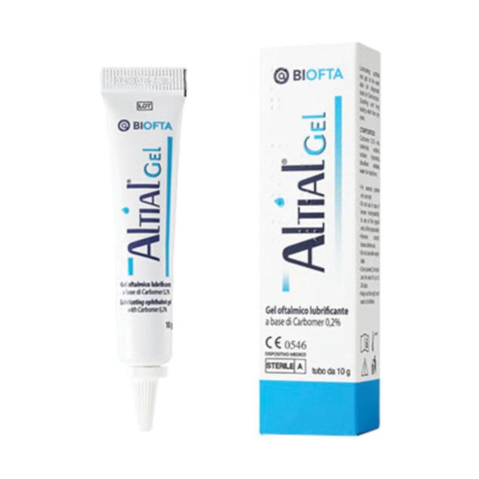 Altial gel oftalmico lubrificante - gel oculare per secchezza e irritazione degli occhi
