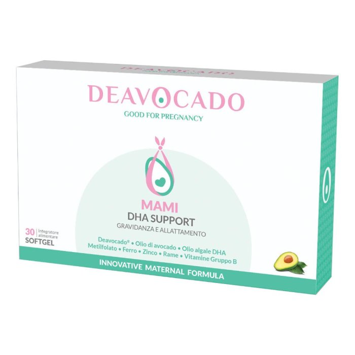 Deavocado Mami DHA 30 softgels - perle di DHA per gravidanza e allattamento