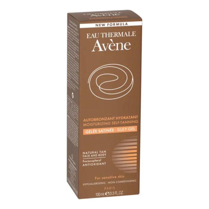 Avène Latte Autoabbronzante Idratante Solare Viso e Corpo 100 ml per Abbronzatura Naturale Pelle Sensibile