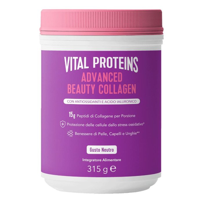 Vital Proteins Advanced Beauty Collagen Integratore Alimentare di Collagene, 315g
