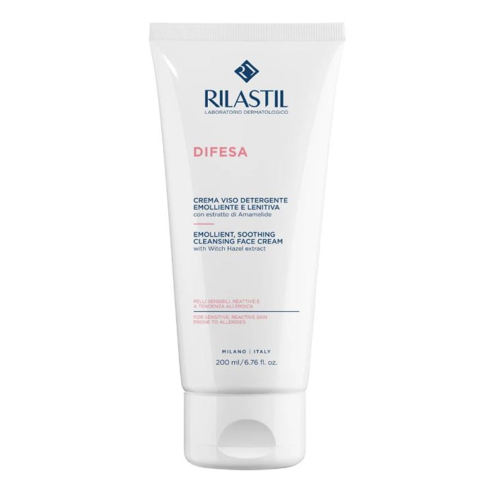 Rilastil Difesa - Crema Viso Detergente Emolliente e Lenitiva 200 ml