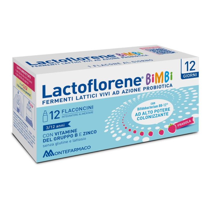Lactoflorene Bimbi Integratore di Fermenti Lattici 12 flaconcini