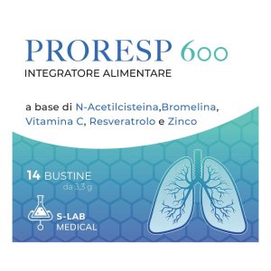 Proresp 600 milligrammi granulato per soluzione orale 14 bustine mucolitico per tosse grassa e catarro
