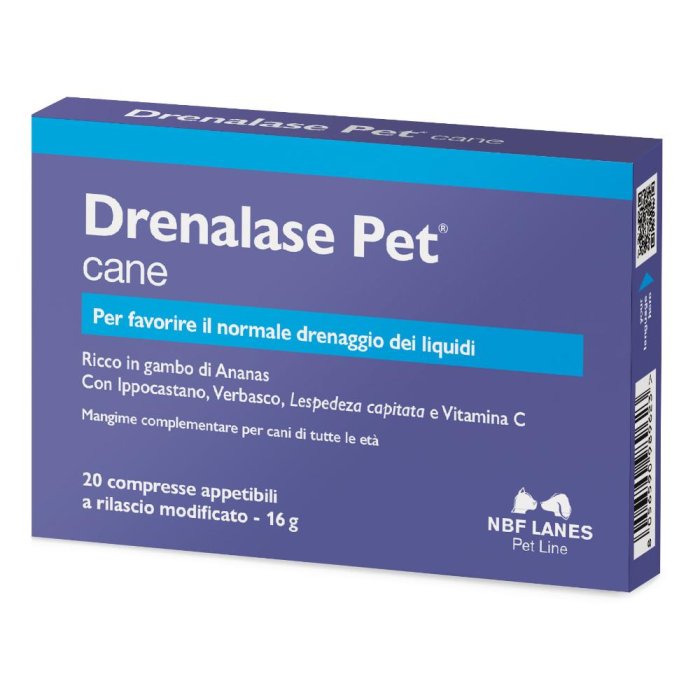 Drenalase Pet Cane Integratore Drenante 20 Compresse per Cani