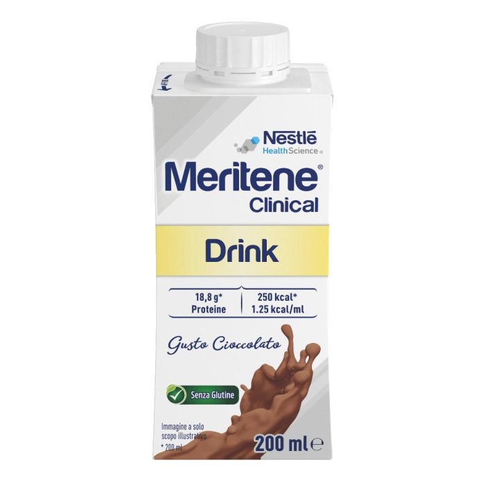 Meritene Clinical cioccolato 200 ml - supplemento nutrizionale iperproteico gusto cacao