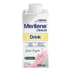 Meritene Clinical gusto fragola 200 ml - supplemento nutrizionale iperproteico