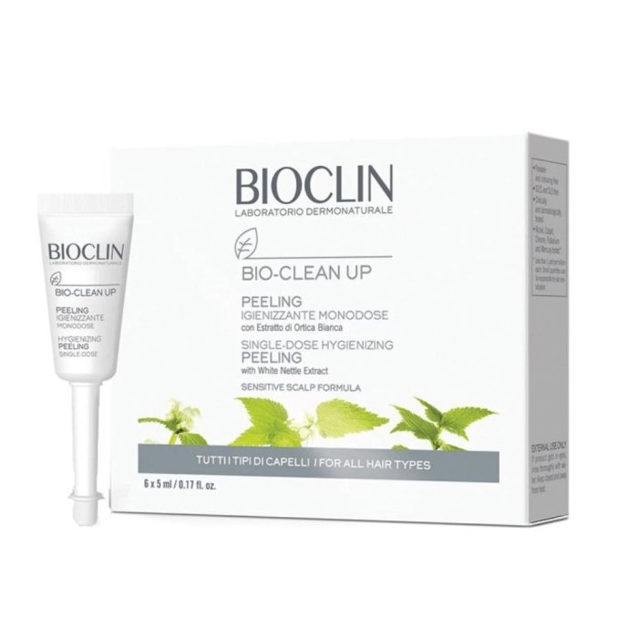 Bioclin Pro Peeling Antiforfora 6 flaconcini - trattamento peeling lenitivo per cute con forfora secca o grassa