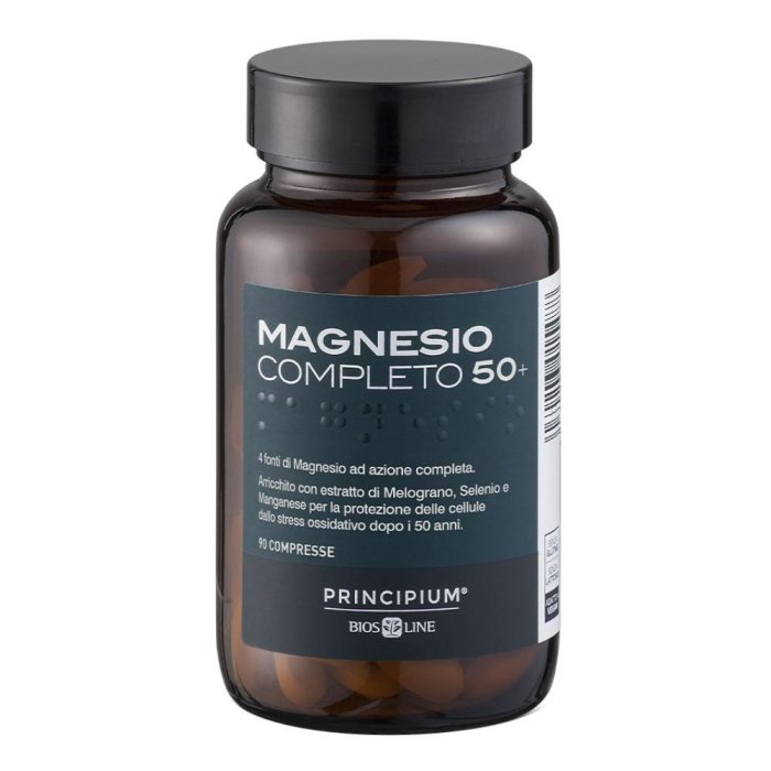 Principium Magnesio Completo 50 Plus Integratore Alimentare per Stanchezza e Sistema Nervoso 90 Compresse