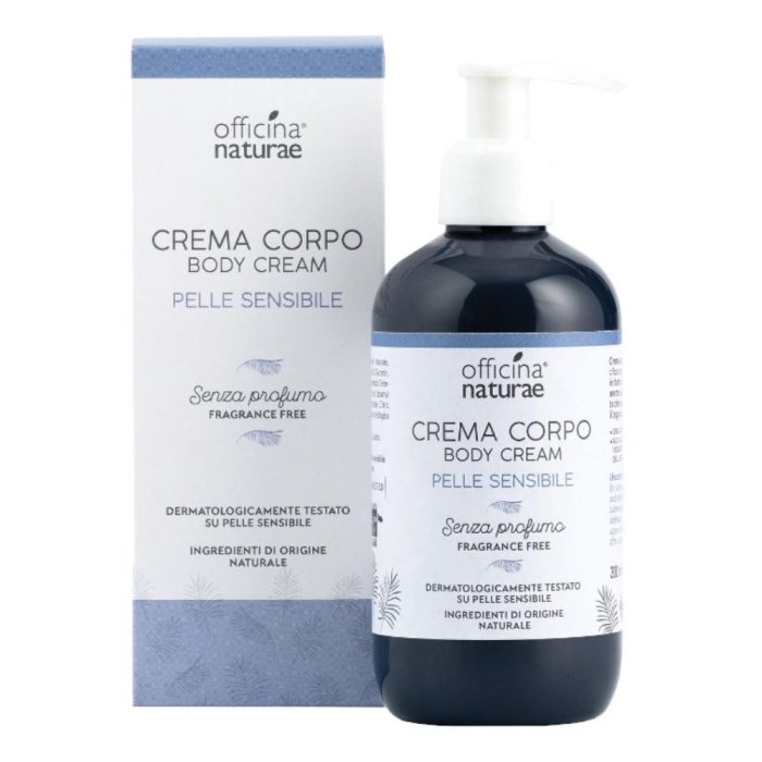 Officina Naturae Crema Corpo Pelle Secca e Sensibile 200 ml Idratante Nutriente Naturale e Biologica