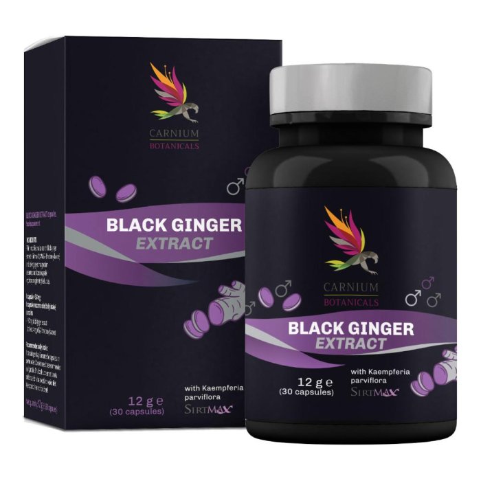 Carnium Bot Black Ginger 30 capsule - integratore con zenzero nero per metabolismo ed energia