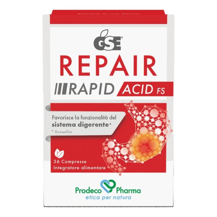 GSE Repair Rapid Acid FS 36 compresse - integratore per reflusso gastroesofageo