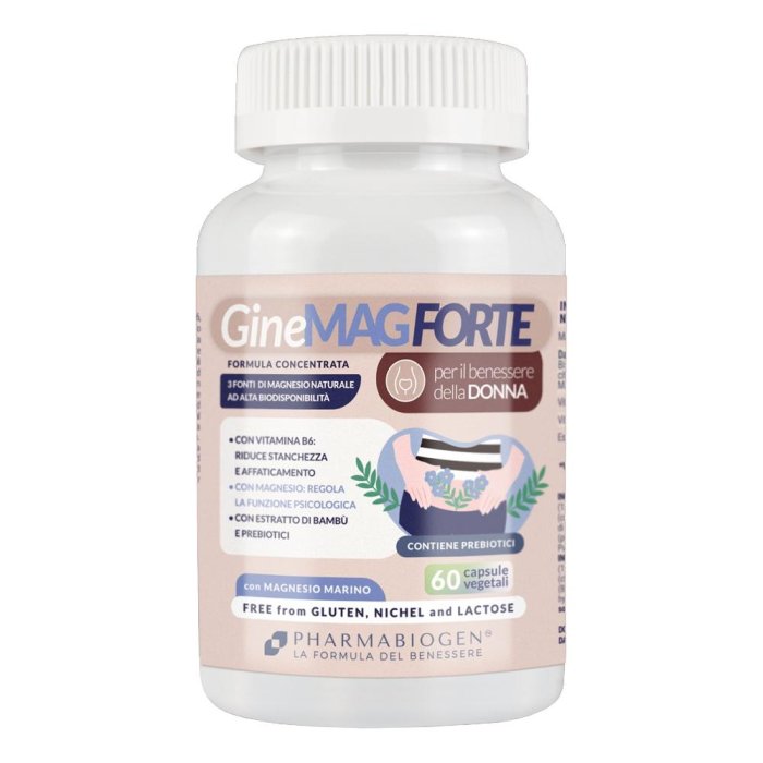 Ginemag Forte 60 capsule - integratore di magnesio e vitamina B6 per la sindrome premestruale