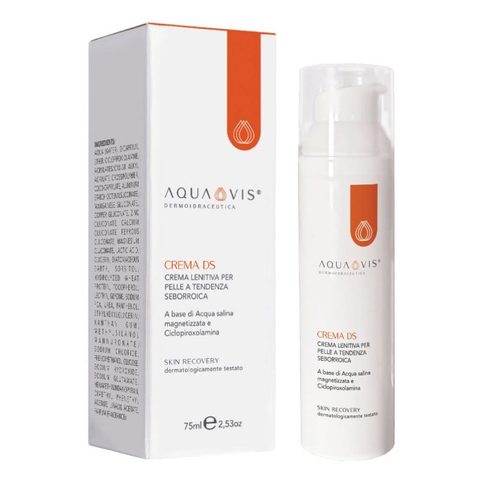 Aquavis DS crema 75 ml - crema lenitiva per cute seborroica con arrossamenti e desquamazione