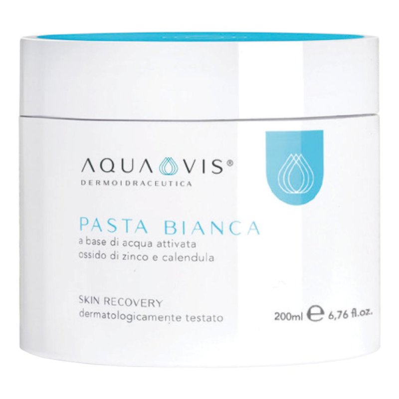 Aquavis pasta bianca 200 ml - pasta protettiva lenitiva per pelli arrossate