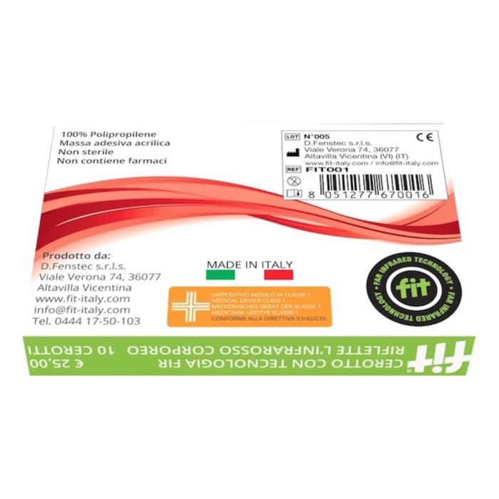 Fit Cerotto Universale Riflette Infrarosso Corporeo  10 Pezzi